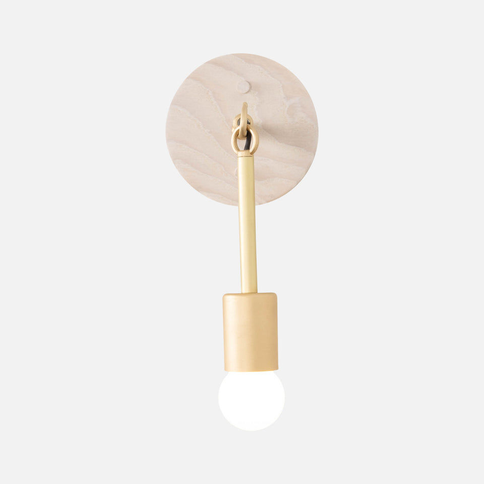 Link Sconce with Exposed Bulb
