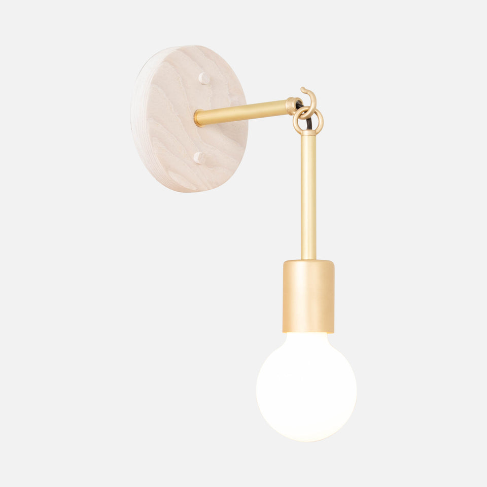 Link Sconce with Exposed Bulb